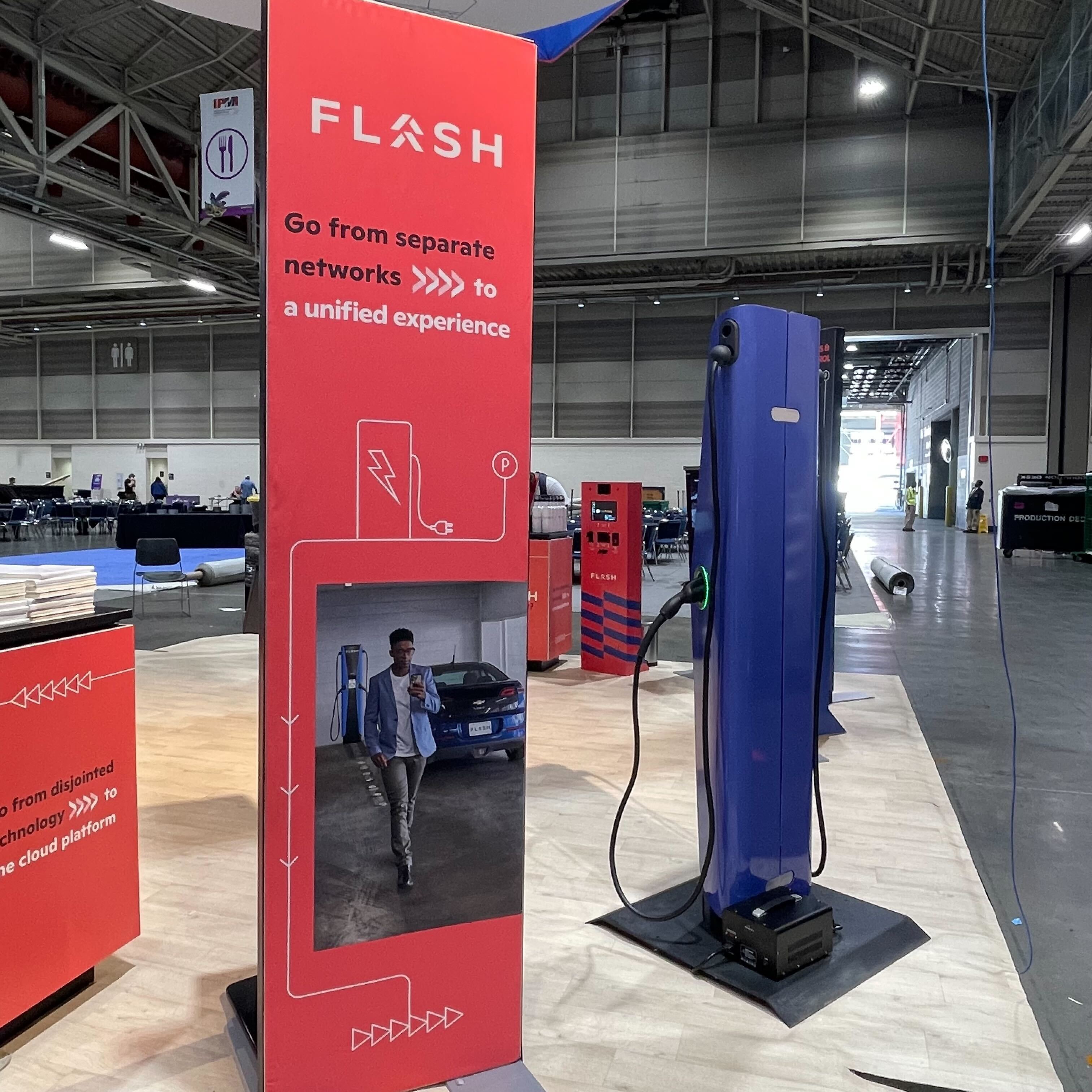 Flash trade booth — separate networks to unified experience